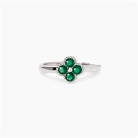 Anello Mabina Donna in Argento Smeraldo sintetico 523456 - 523456